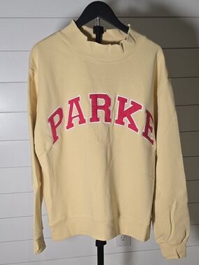 Parke Oversized Mockneck Heritage Lemonade L/XL Sold Out Summerland Drop New